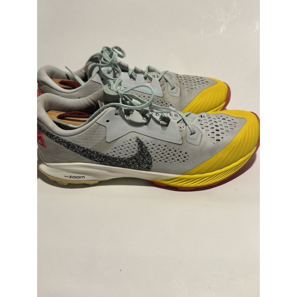 Nike Air Zoom Terra Kiger 6 Sneakers Womens 10 Blue Yellow Running Shoes - Picture 3 of 5